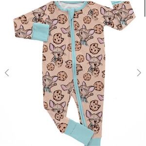 Bamboo Bliss Give A Mouse A Cookie “Milk Mustache” Bamboo Zippy 0-3 months